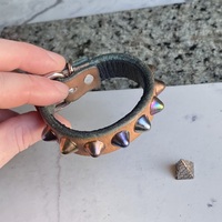 Rainbow Standard British Stud Tan w/ Green-edges Wristband - Thumbnail 1