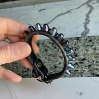 Self-Keeper buckle row blue-razz short british stud wristband - Thumbnail 7