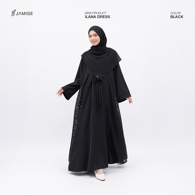 Ilana dress -  abaya set outer brokade, modest abaya with inner and outer - elegant abaya for women, umrah hajj collection, umrah outfit