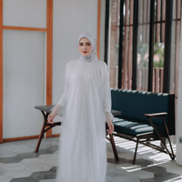 Aliza Tulle Dress - Luxury Tulle Sheer Dress, Modest tulle dress, muslim evening dress, modest graduation dress, Evening Bown Muslim, Modest  Wear - Thumbnail 5