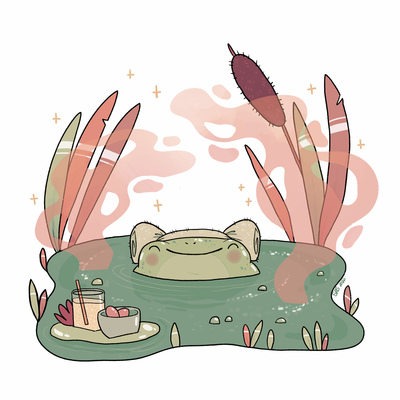 Froggy at the Spa