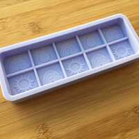 Spring Wax Melt Snap Bar Silicone Mold - Thumbnail 3