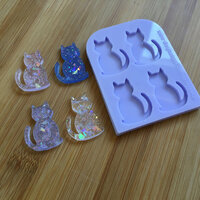 Sitting Cat Silicone Mold - Thumbnail 4