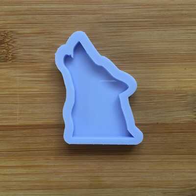 Howling wolf silicone mold