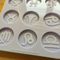 1.1" Zodiac Signs Silicone Mold - Thumbnail 3