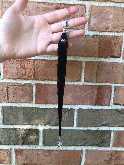 emo worm keychain 