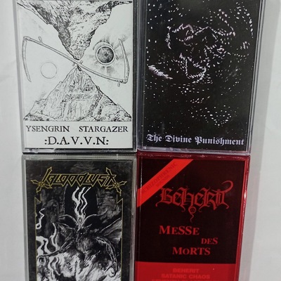 Ysengrin stargazer,  antediluvian, beherit   tapes 