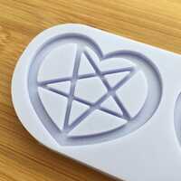 Heart Pentagram Silicone Mold - Thumbnail 4