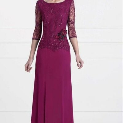 Elegant sheath lace mother of the bride/ groom dresses formal evening dress