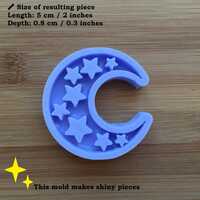 Crescent Moon Silicone Mold - Thumbnail 1