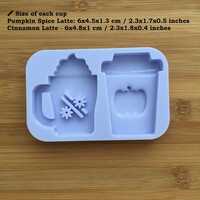 Latte Cups Silicone Mold - Thumbnail 1