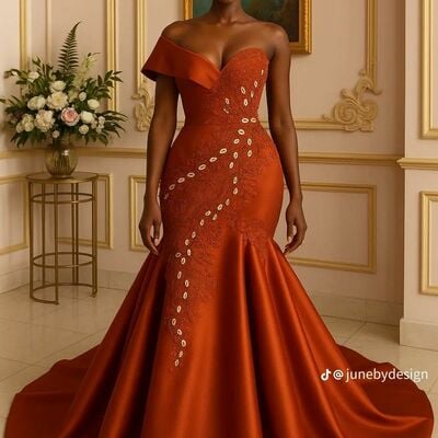 Coral sheath plus size lace appliques prom dresses halter sleeveless evening gowns formal party gowns - Thumbnail 4