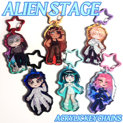 Alien stage 2.5" acrylic keychains