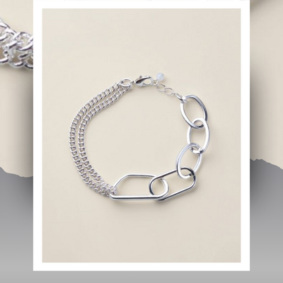 Contour links bracelet