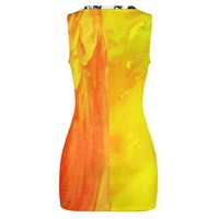 Waist Not: Dragon Heat Signal Navel-Baring Mini Dress - Thumbnail 2