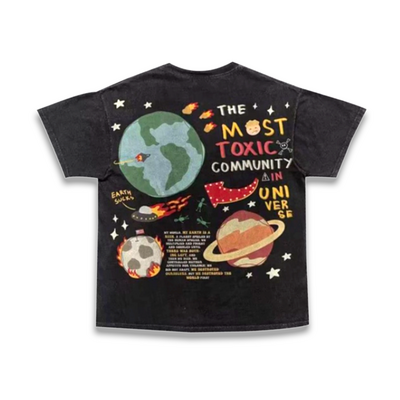 THE EARTH ACID WASH T SHIRT