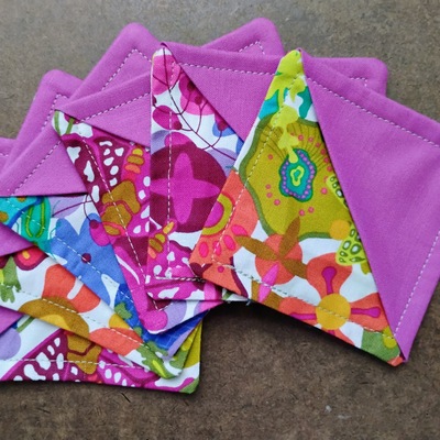 Corner bookmark- purple art theory