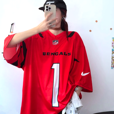 Bengals oversized jersey tshirt