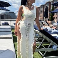 Coatlicue - frayed dress - Thumbnail 1