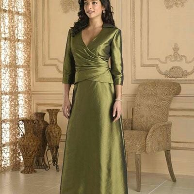 Elegant oliver satin mother of the bride/ groom dresses formal evening dress