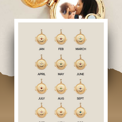 Keepsake birthstone locket