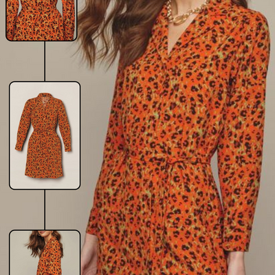 Animal-print dress