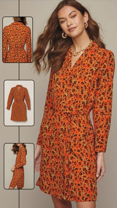 Animal-Print Dress