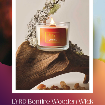 Lyrd bonfire wooden wick candle
