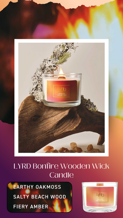 LYRD Bonfire Wooden Wick Candle