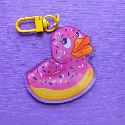 Duck donut charm