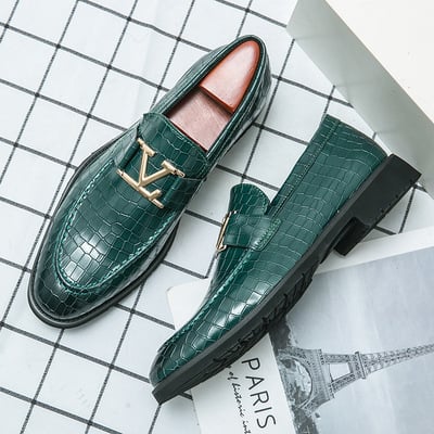 Men's business casual slip-on fashion loafers 3 colors - Thumbnail 1