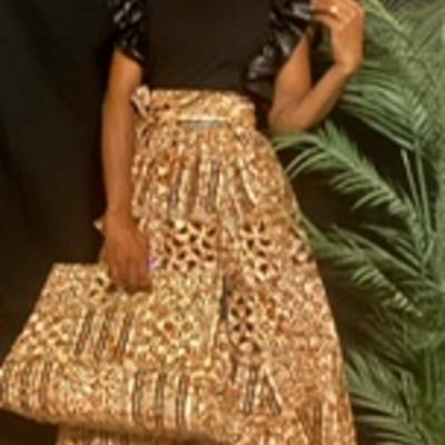 Sankofa sista skirt set w/ headwrap & purse