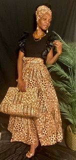 Sankofa Sista Skirt Set w/ Headwrap & Purse
