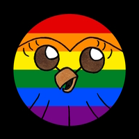Pride Hooty Button Badge/Keyring - Thumbnail 2