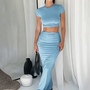  Sexy Two-Piece T-Shirt & Skirt Set-1