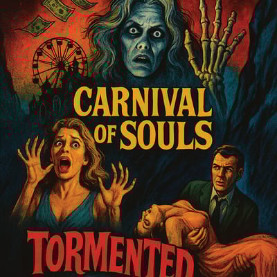 Carnival of souls & tormented horror double feature – halloween mixtape retro movie night collection