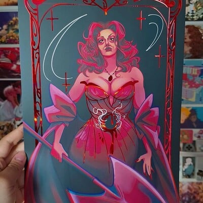 Helen holo foil print a4