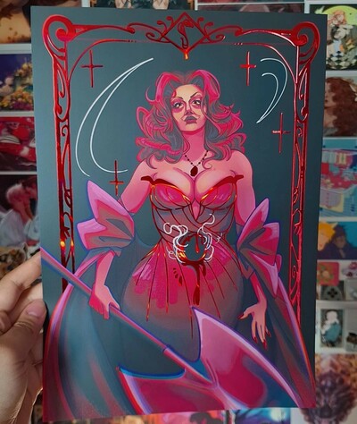 Helen Holo Foil Print A4