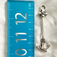 Silver-Plated Anchor Pendant - Thumbnail 2