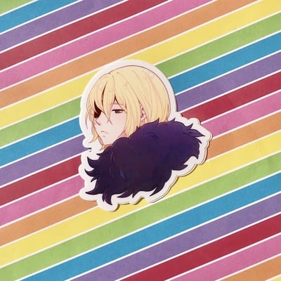 3 x 3 inch dimitri glossy sticker