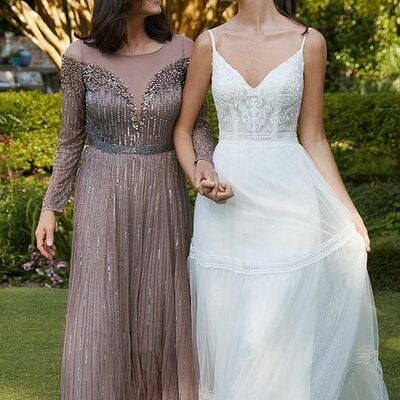 Elegant a line sequins mother of the bride/ groom dresses formal evening dress