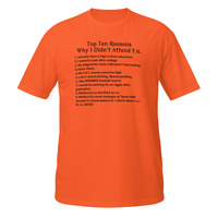 Texas A&M Students Reasons Didnt Attend t.u. Short-Sleeve Unisex T-Shirt Aggies - Thumbnail 2