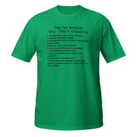 Texas A&M Students Reasons Didnt Attend t.u. Short-Sleeve Unisex T-Shirt Aggies - Thumbnail 4