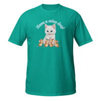 Have a Mice Day Short-Sleeve Unisex T-Shirt Cute Kitty Cat Mouse Kitten Pun Tee - Thumbnail 10