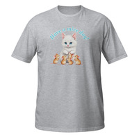 Have a Mice Day Short-Sleeve Unisex T-Shirt Cute Kitty Cat Mouse Kitten Pun Tee - Thumbnail 13
