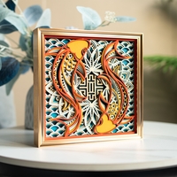 STEREOWOOD Serene Koi Multi-Layer Wall Art, Personalized Ornaments, Creative Gifts - Thumbnail 2