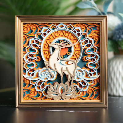 Stereowood celestial deer, personalized ornaments, creative gifts