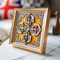 STEREOWOOD Cross Vajra Multi-Layer  Art, Personalized Ornaments, Creative Gifts - Thumbnail 3