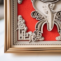 STEREOWOOD Auspicious Conch Wooden Wall Art,Desktop decoration,Laser Cut Arts - Thumbnail 7