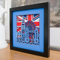 STEREOWOOD England Multi-Layer Wooden Wall Art, Creative Gifts, Laser Cut - Thumbnail 7